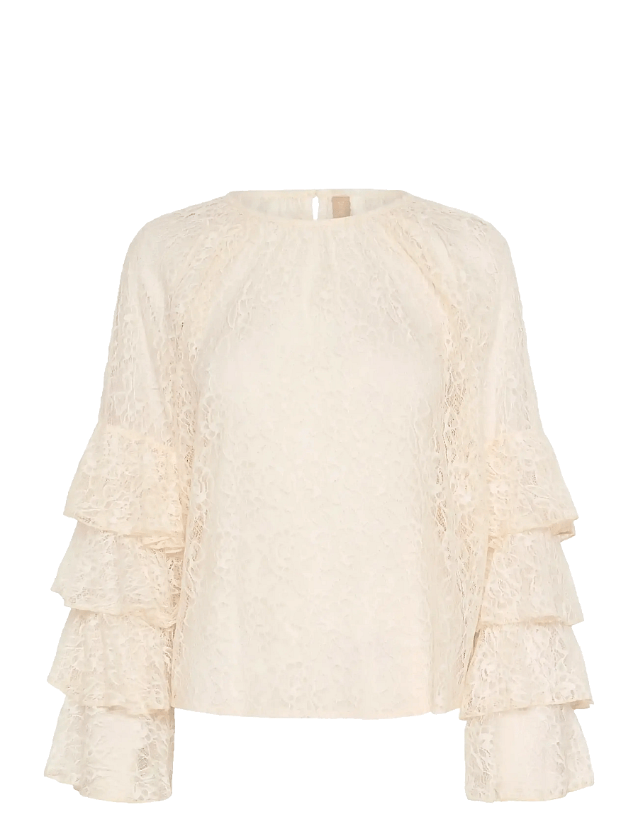 Culture - CUclemency Blouse - long sleeved blouses - whitecap - 1