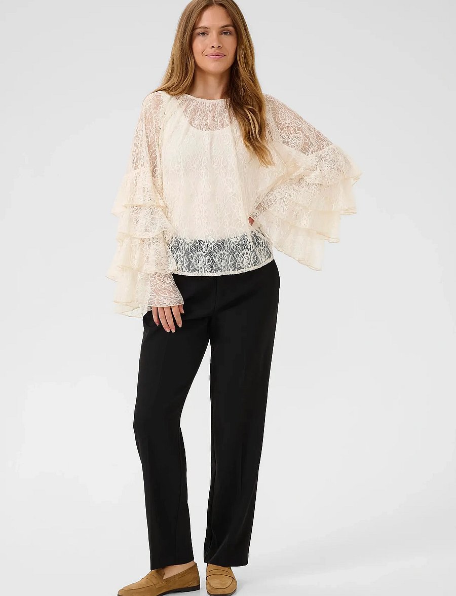 Culture - CUclemency Blouse - long sleeved blouses - whitecap - 3