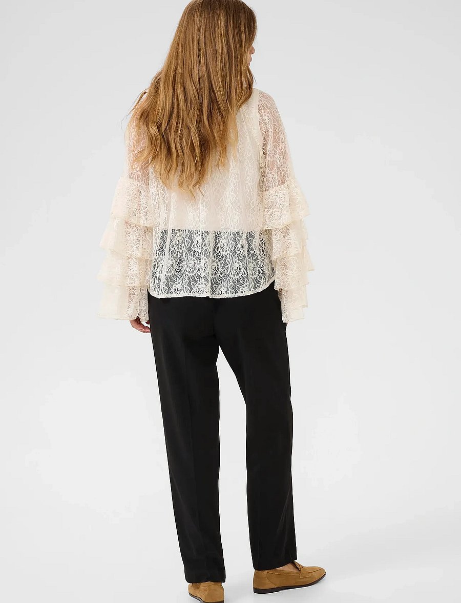 Culture - CUclemency Blouse - long sleeved blouses - whitecap - 4