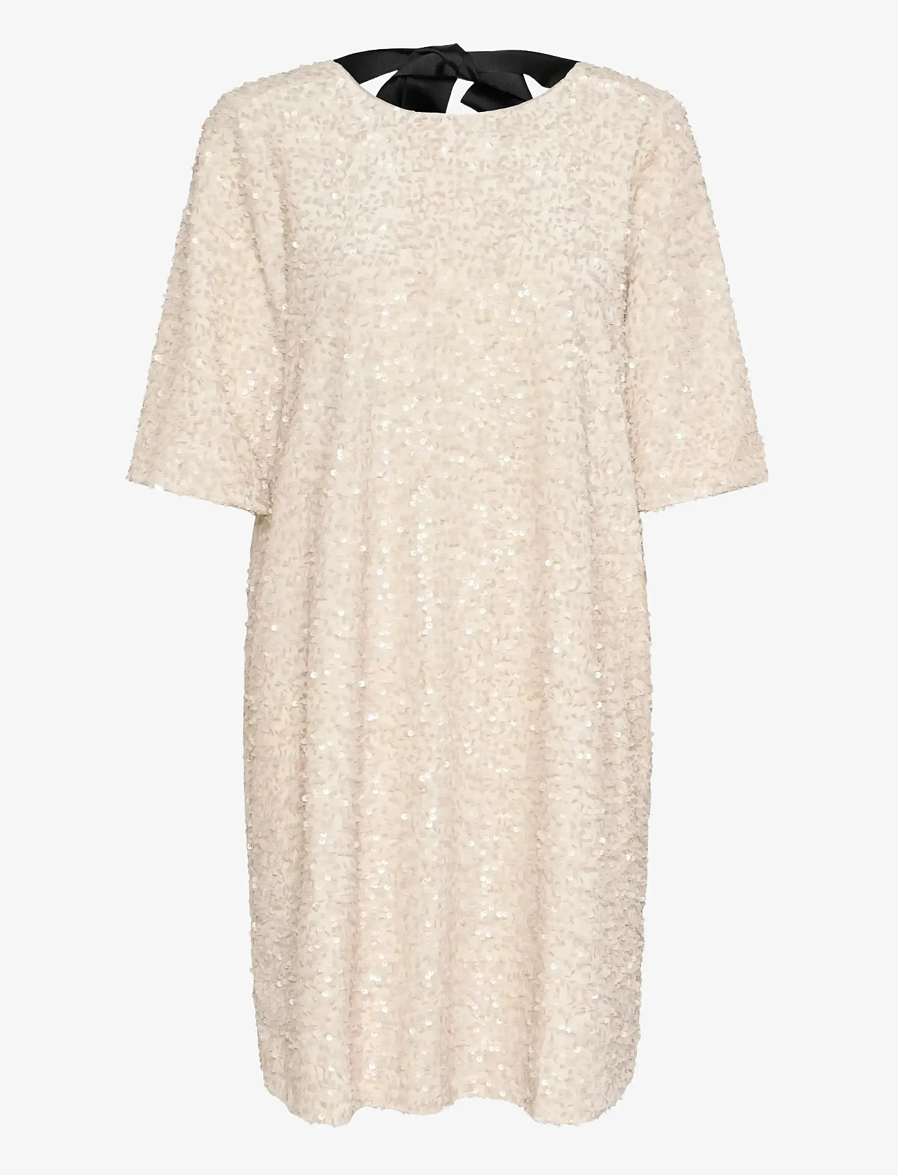 Culture - CUnali Dress - paljettklänningar - whitecap - 1