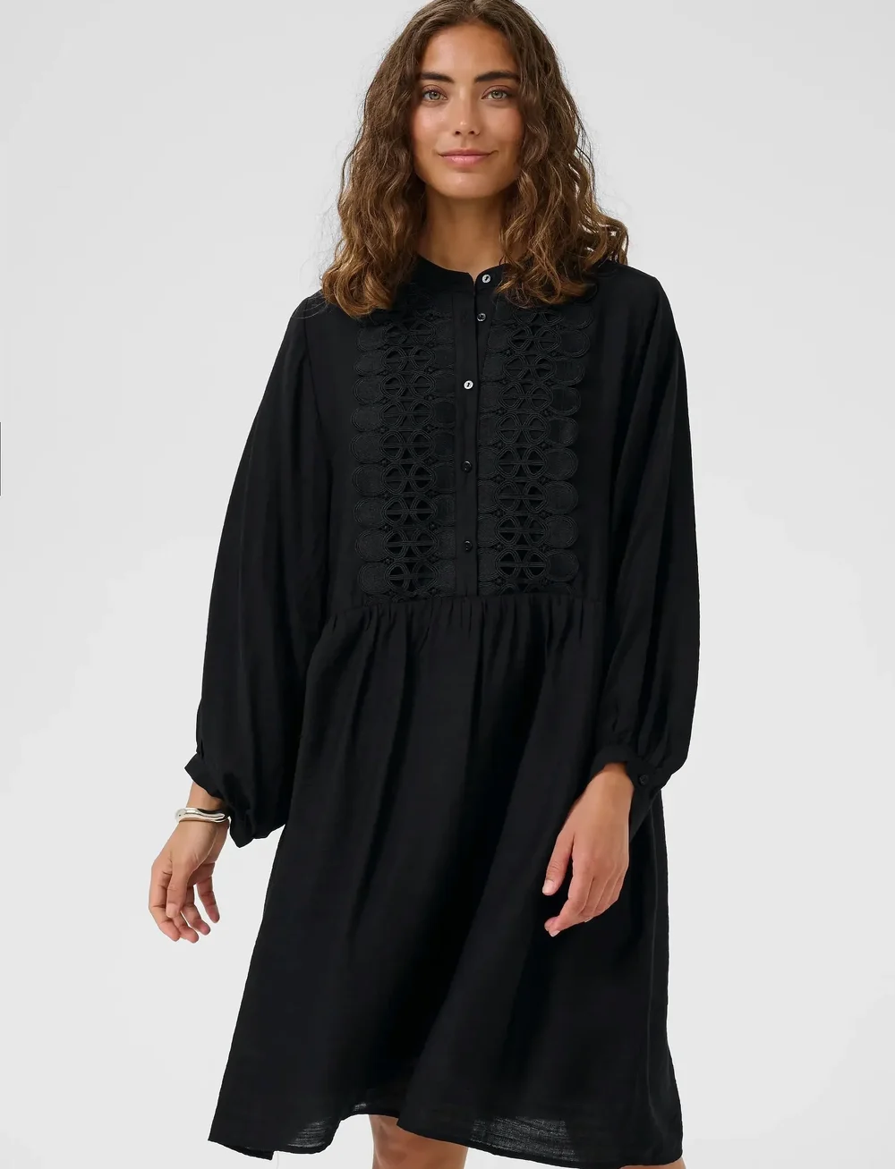 Culture - CUurta Dress - skjortklänningar - black - 0