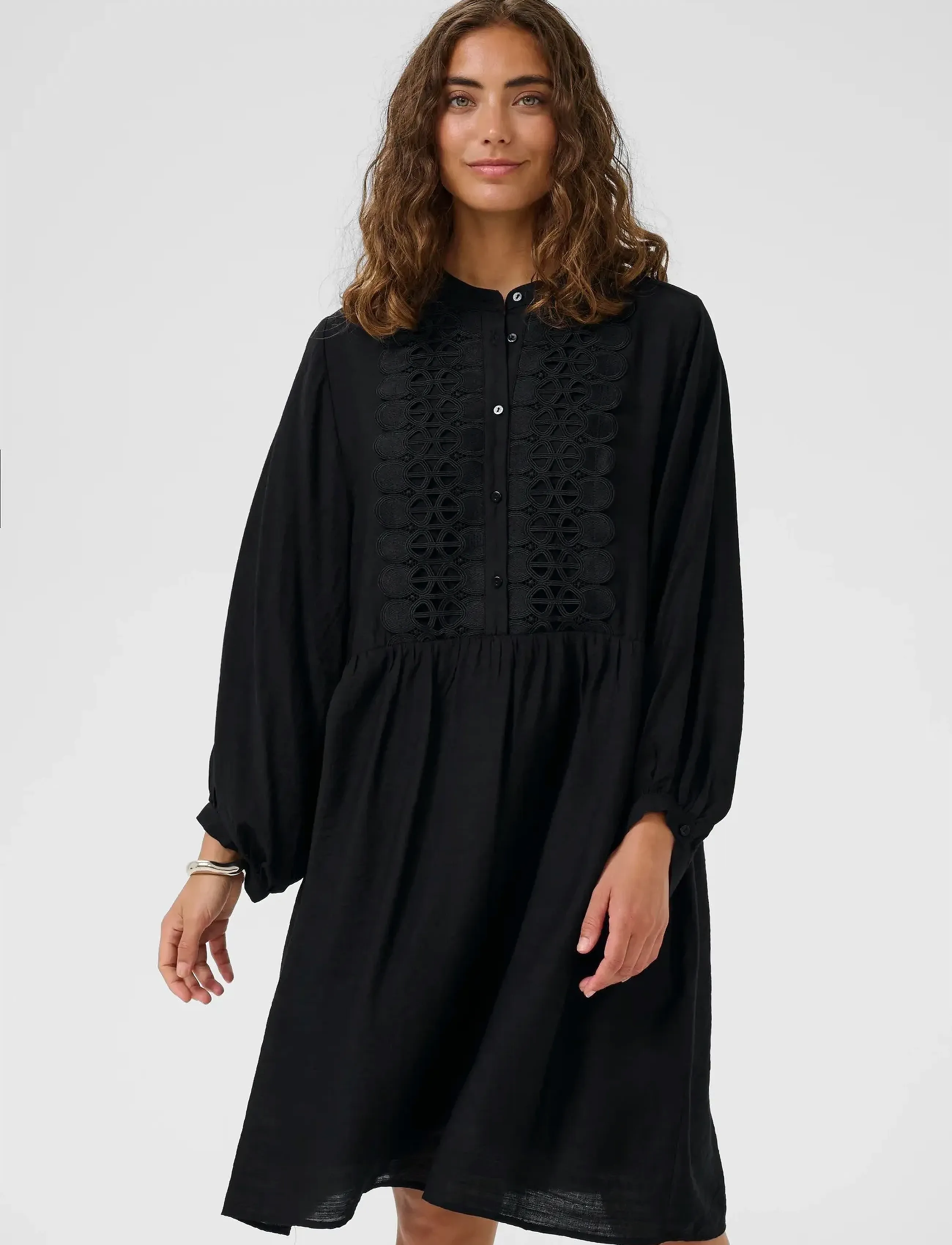 Culture CUurta Dress - Kurze Kleider - BLACK / black