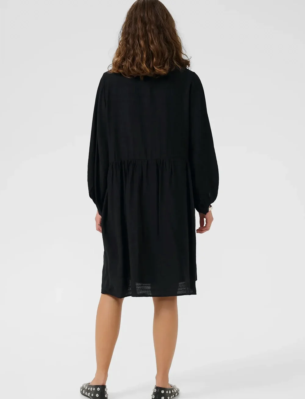 Culture - CUurta Dress - skjortklänningar - black - 4