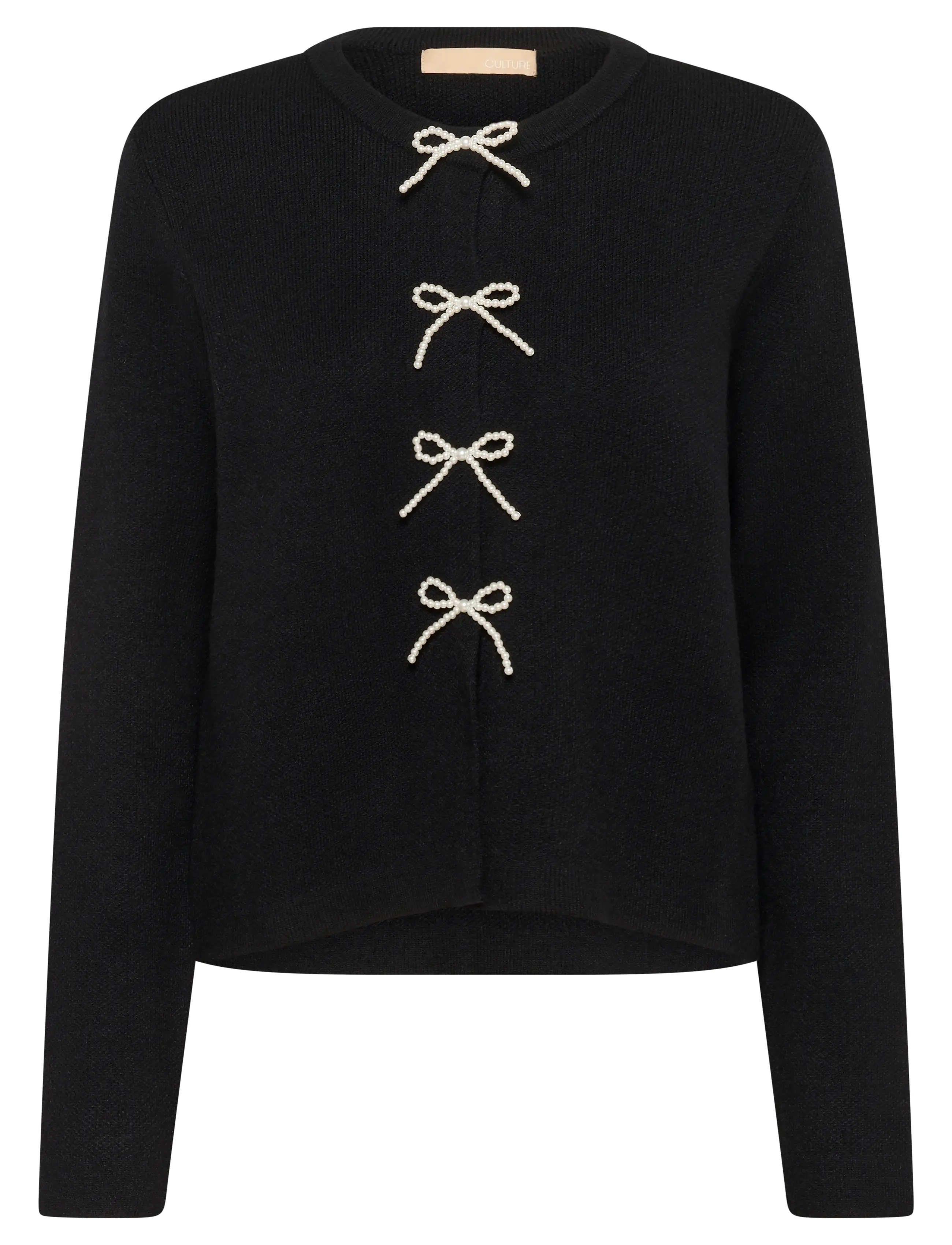 Culture CUholiday Cardigan - Strickmode - BLACK / black