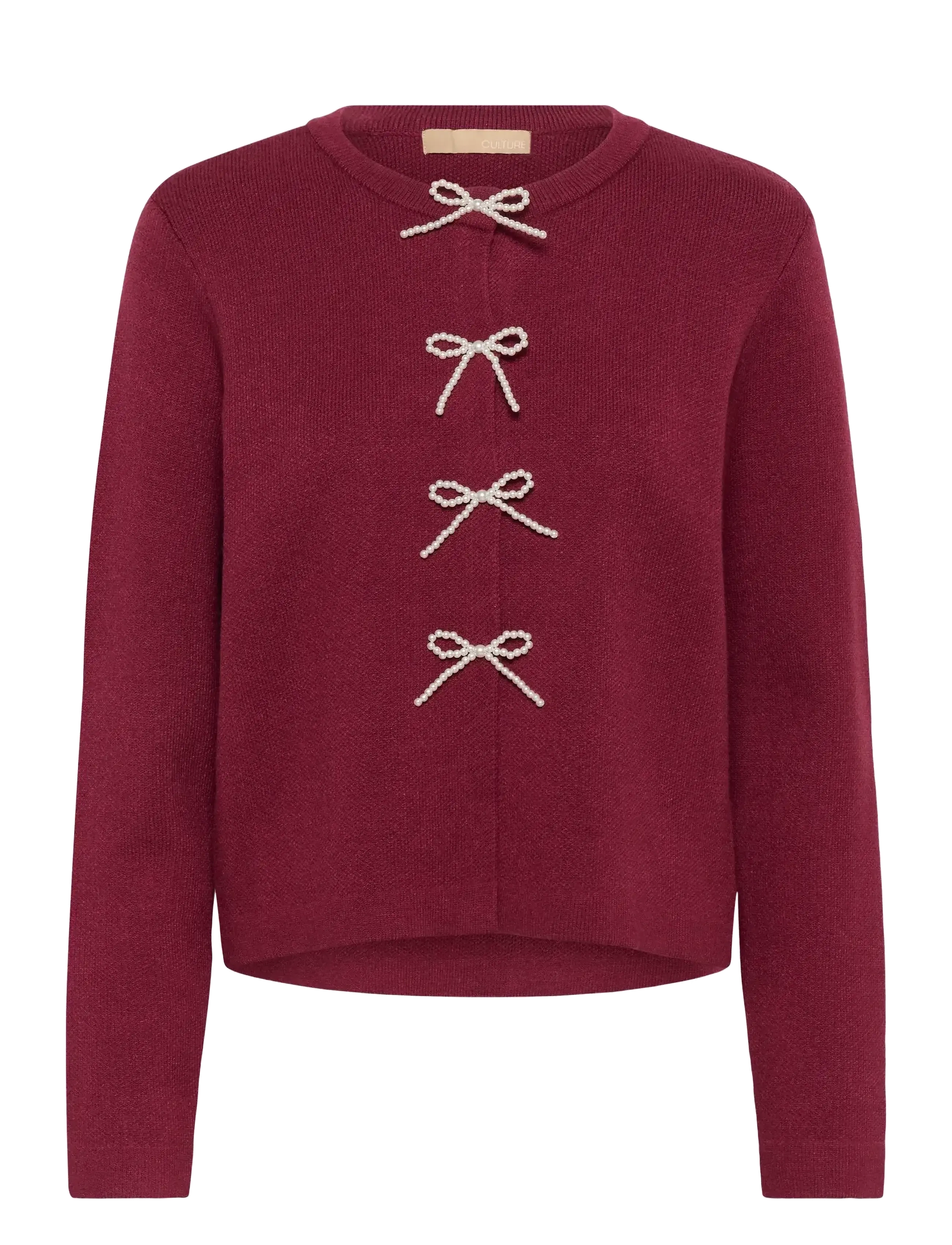 CULTURE Cuholiday Cardigan Burgundy - XL - Damen