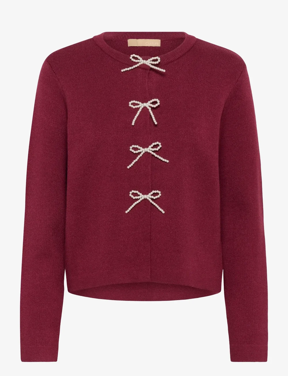 Culture - CUholiday Cardigan - koftor - zinfandel - 1