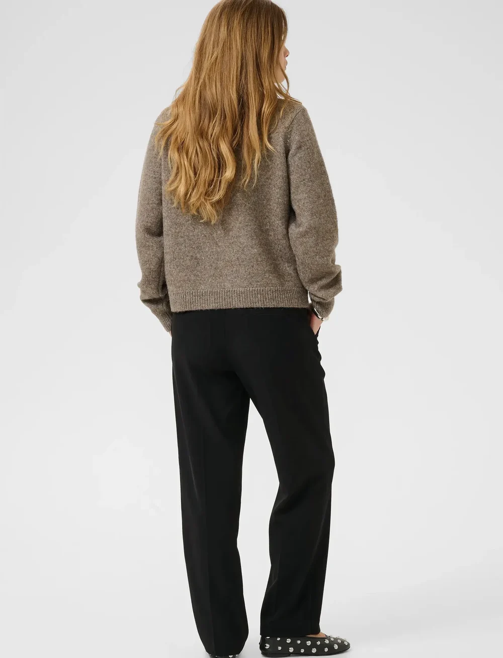 Culture - CUosana Kimmy Bling Pullover - striktrøjer - falcon melange - 4