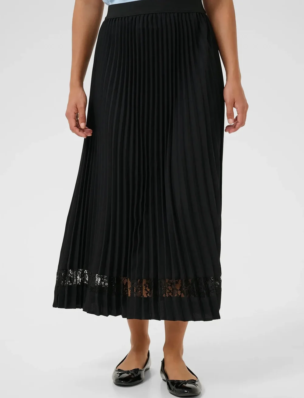 Culture - CUsiggy Betty Lace Skirt - jupes plissées - black - 0