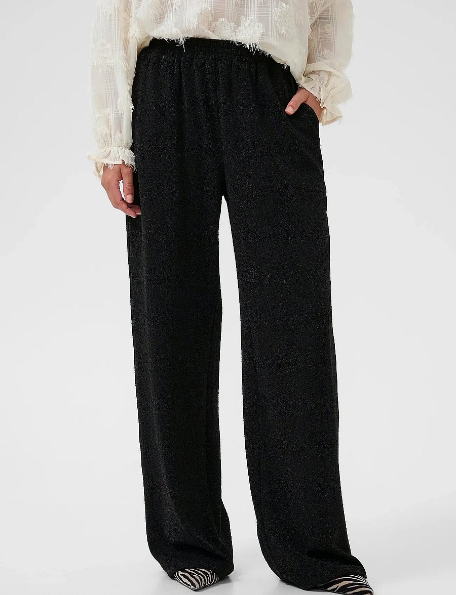 Culture - CUakari Pants - wide leg trousers - black - 0