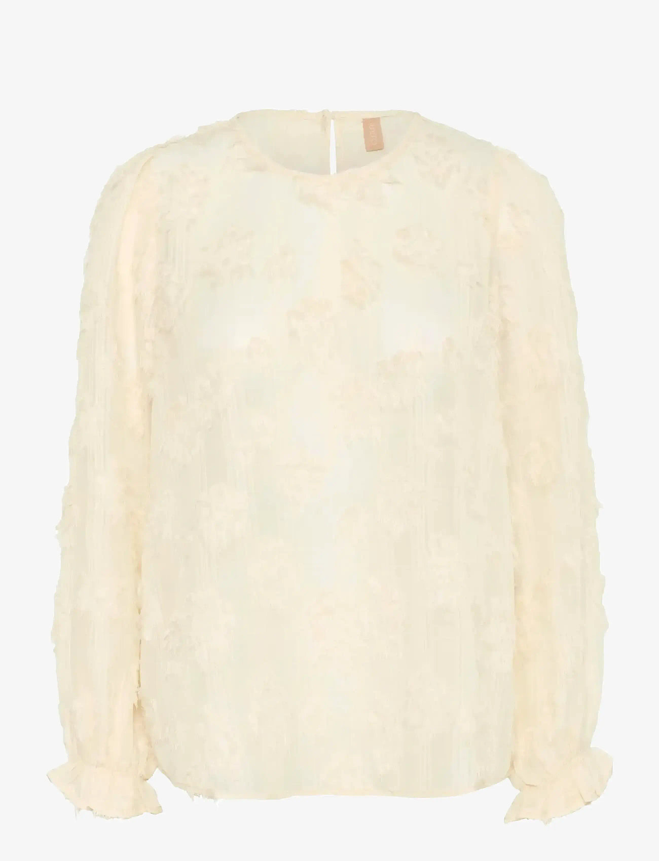 Culture - CUbeannie Blouse - långärmade blusar - whitecap - 1