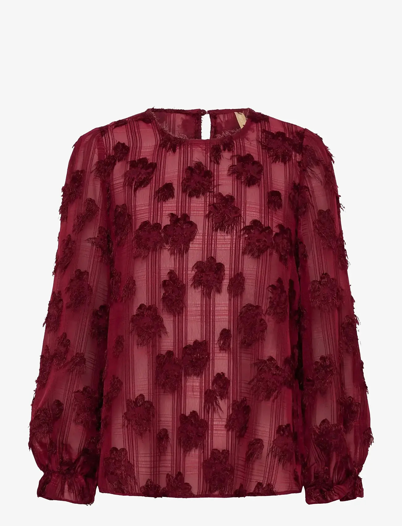 Culture - CUbeannie Blouse - langærmede bluser - zinfandel - 1