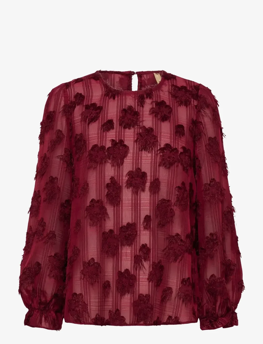 Culture - CUbeannie Blouse - långärmade blusar - zinfandel - 1