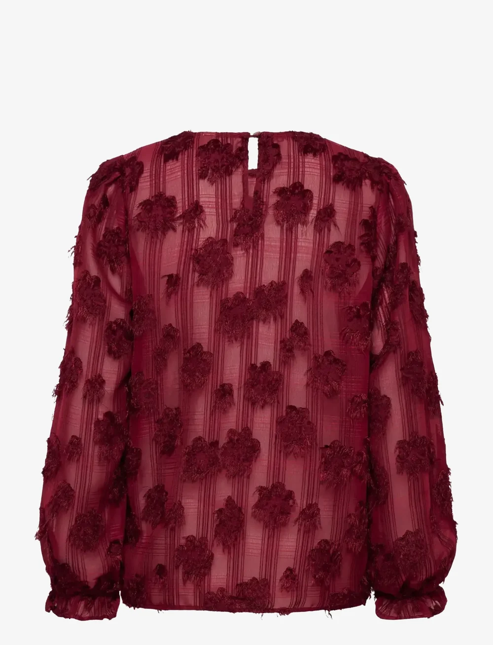 Culture - CUbeannie Blouse - långärmade blusar - zinfandel - 2