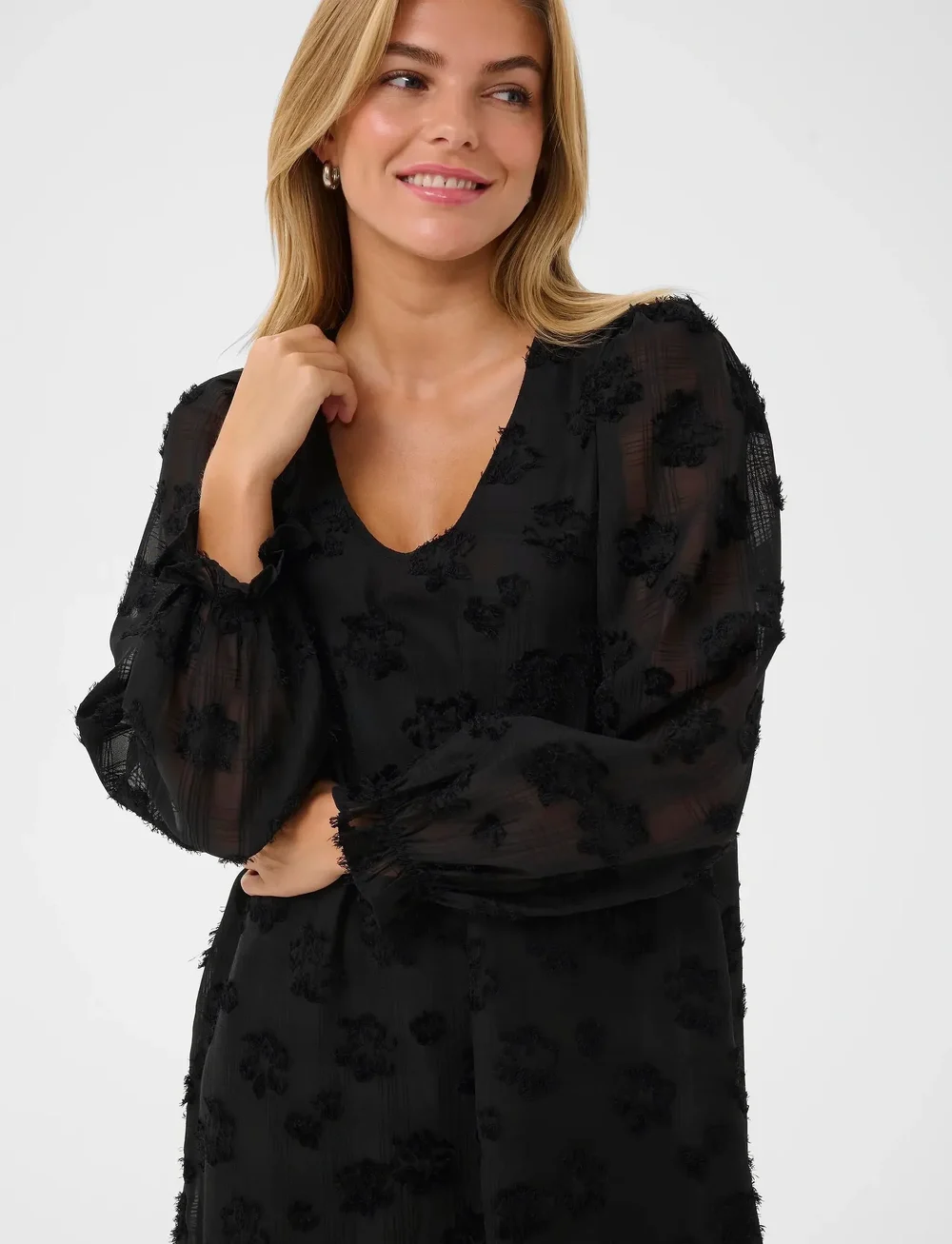 Culture - CUbeannie Dress - spetsklänningar - black - 5