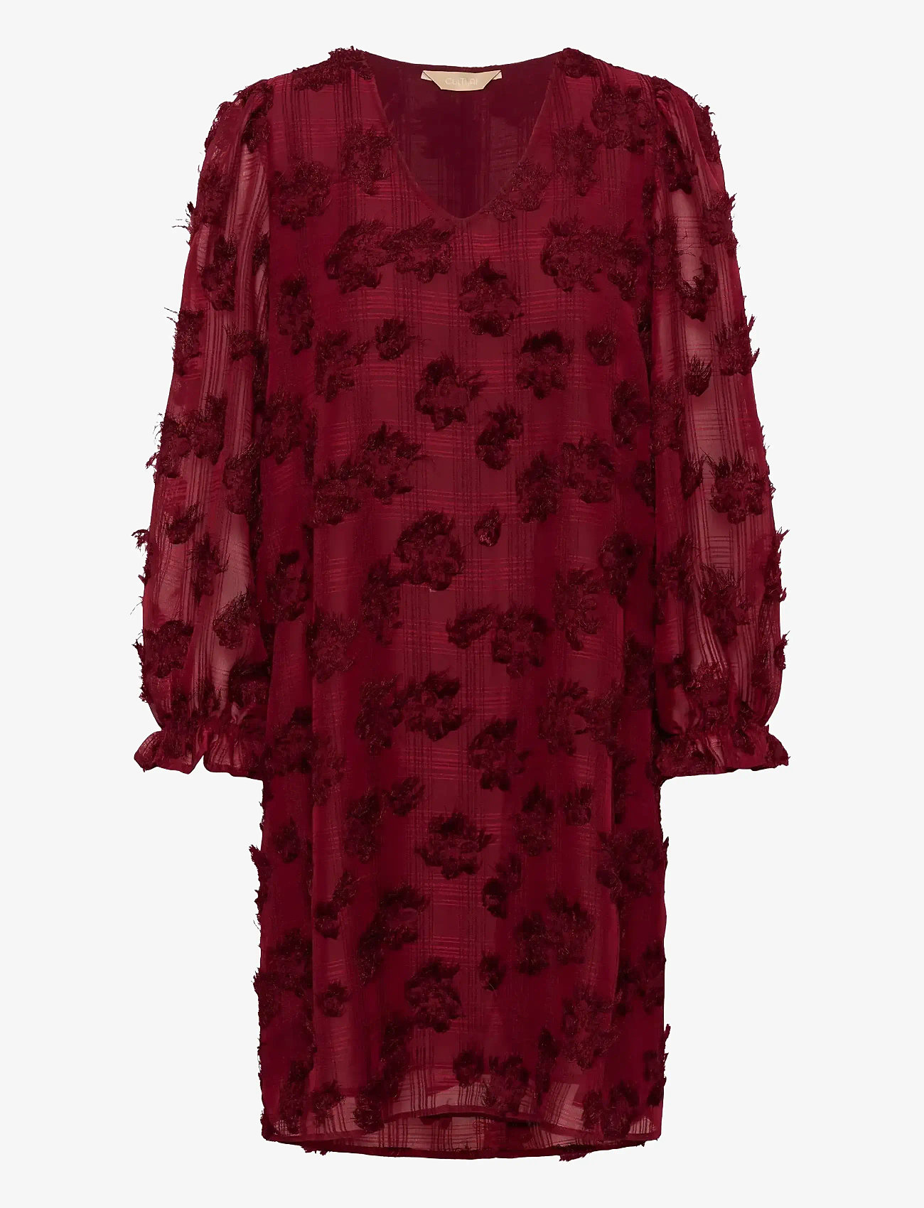 Culture - CUbeannie Dress - spetsklänningar - zinfandel - 1