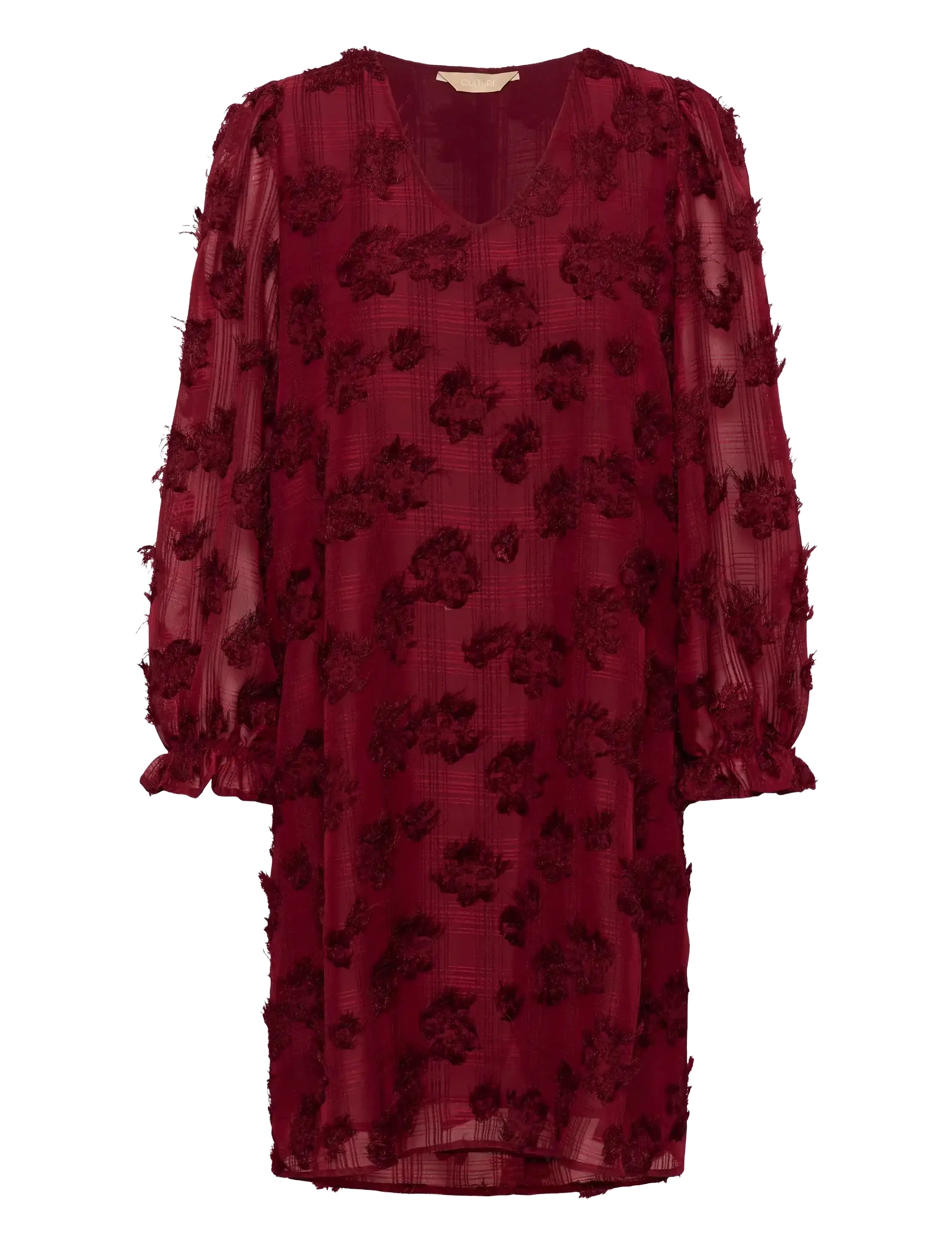 Culture CUbeannie Dress - Lace dresses - ZINFANDEL / burgundy