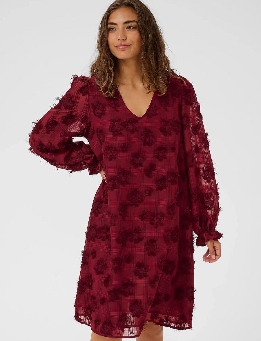 Culture - CUbeannie Dress - blondekjoler - zinfandel - 0
