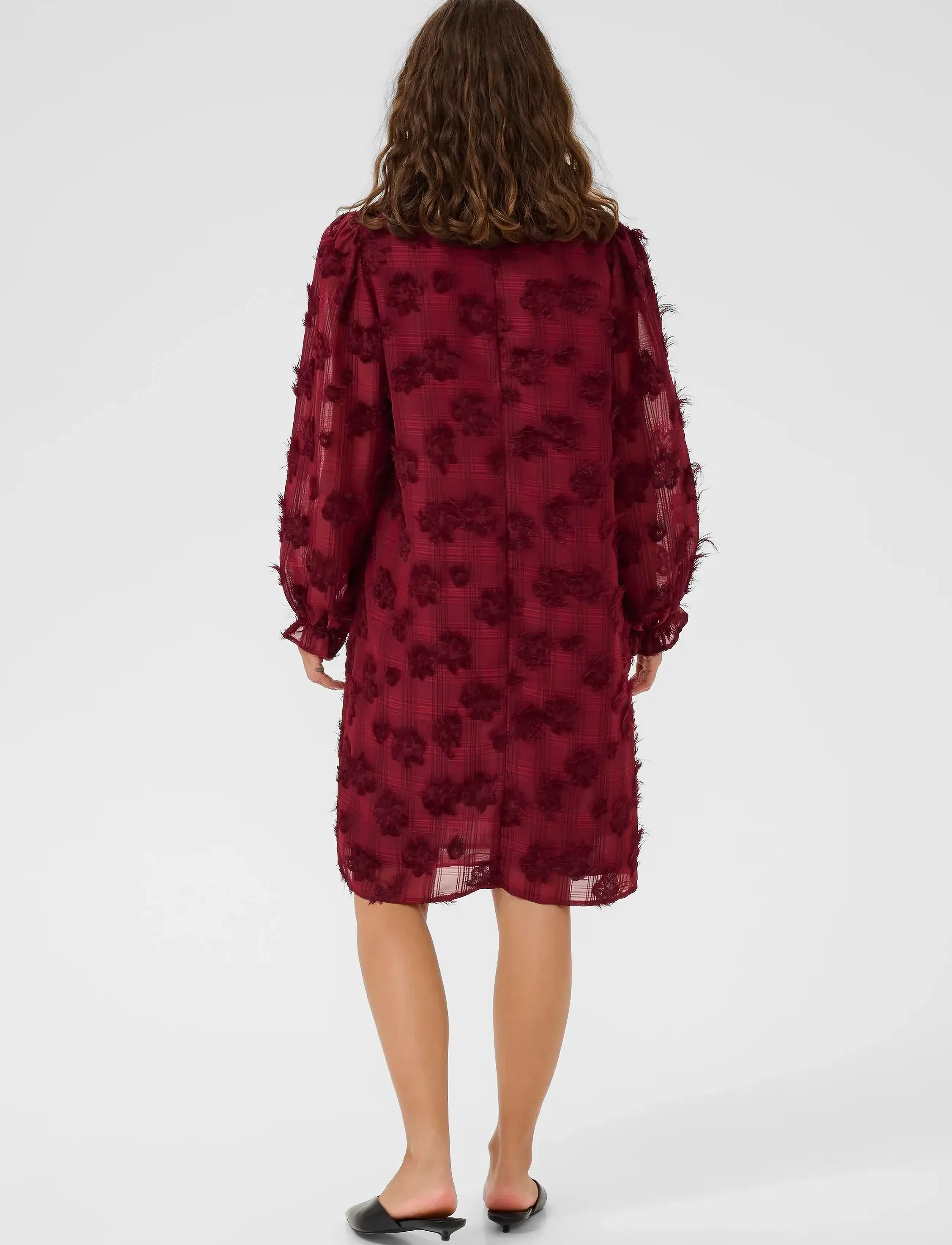 Culture - CUbeannie Dress - nėriniuotos suknelės - zinfandel - 4