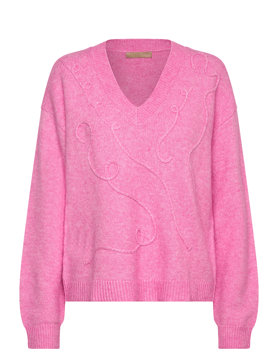 Culture - CUtoby Kimmy Pullover - pullover - fuchsia pink melange - 1