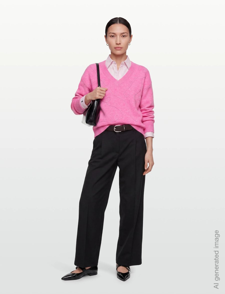 Culture - CUtoby Kimmy Pullover - pullover - fuchsia pink melange - 0