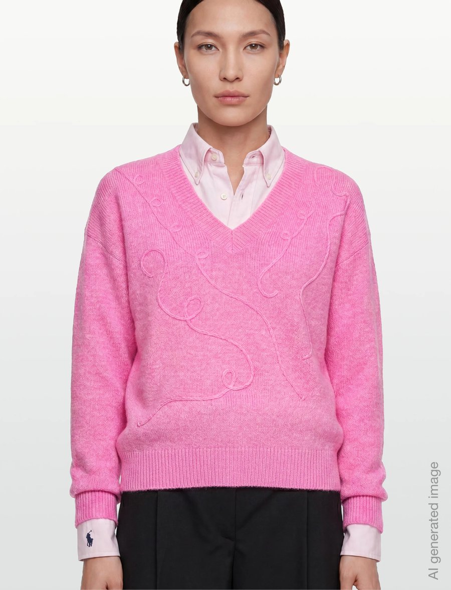 Culture - CUtoby Kimmy Pullover - pullover - fuchsia pink melange - 3