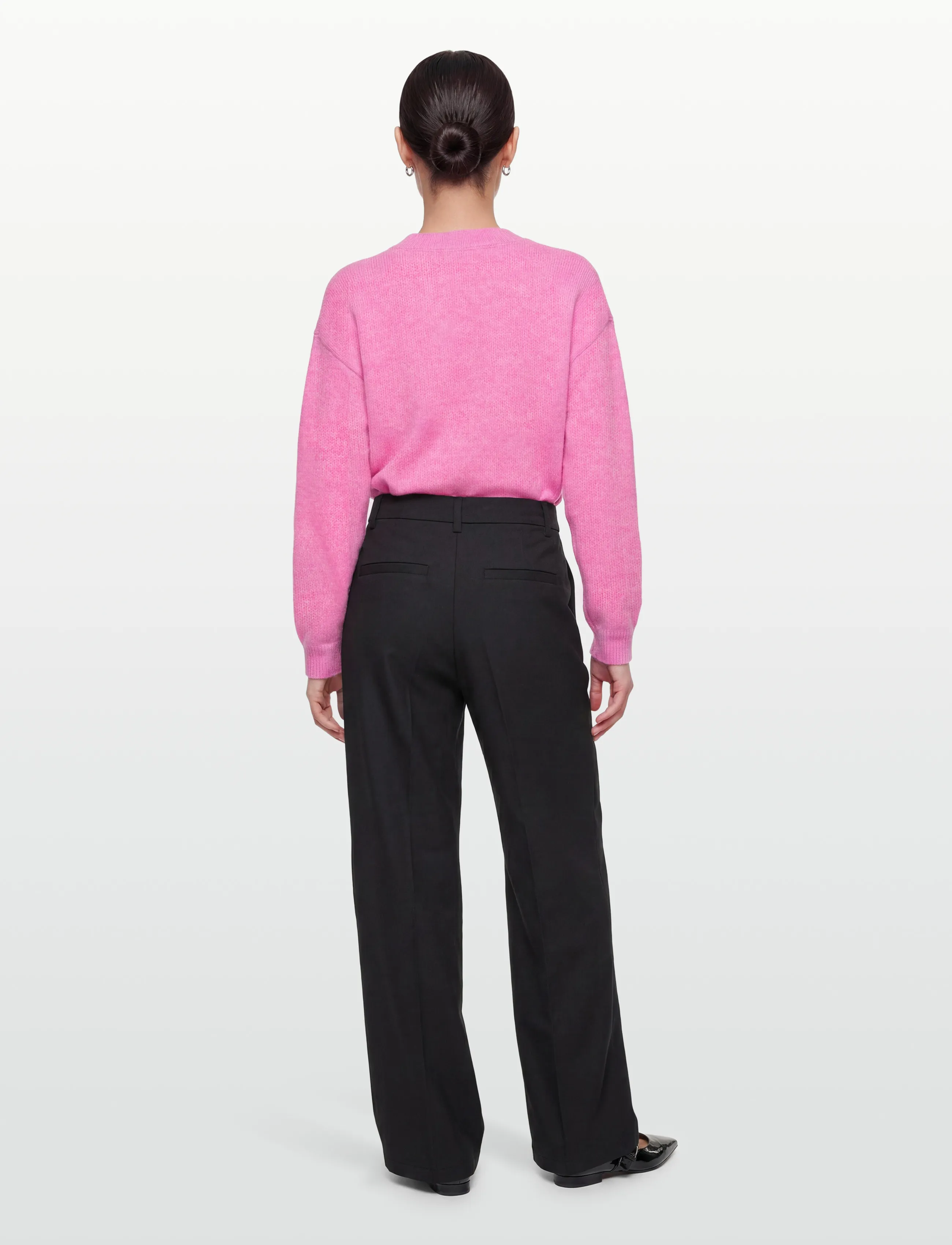 Culture - CUtoby Kimmy Pullover - jumpers - fuchsia pink melange - 4