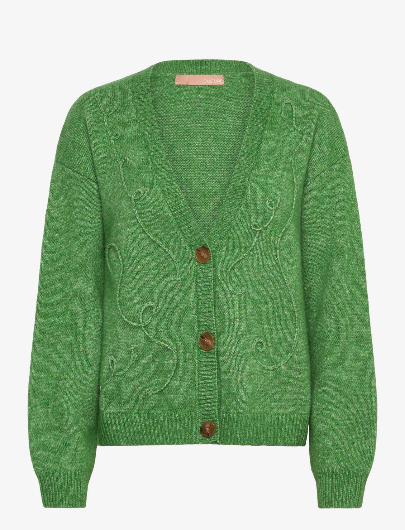 Culture - CUtoby Kimmy Cardigan - cardigans - mint green melange - 1