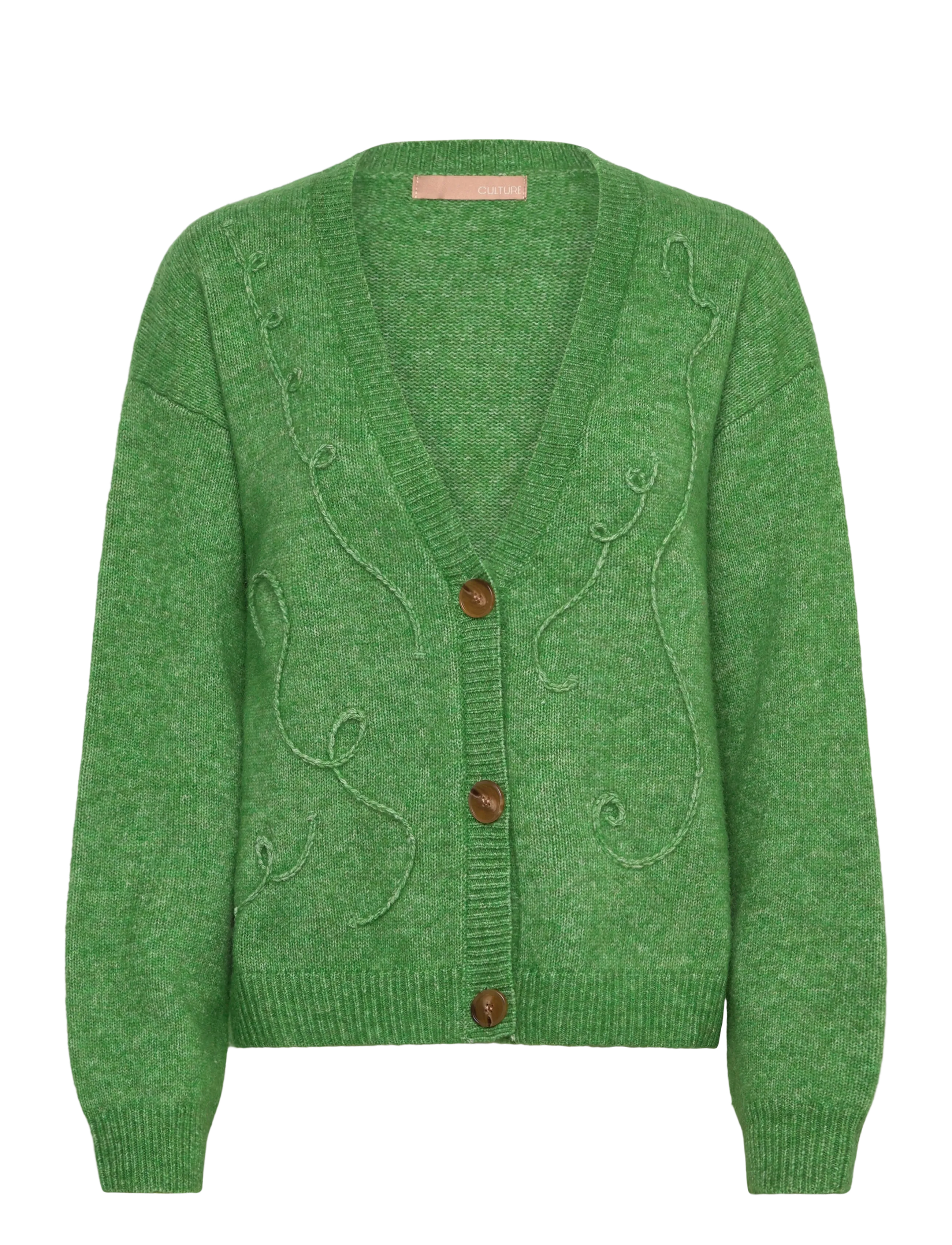 Culture CUtoby Kimmy Cardigan - Strik - MINT GREEN MELANGE / green