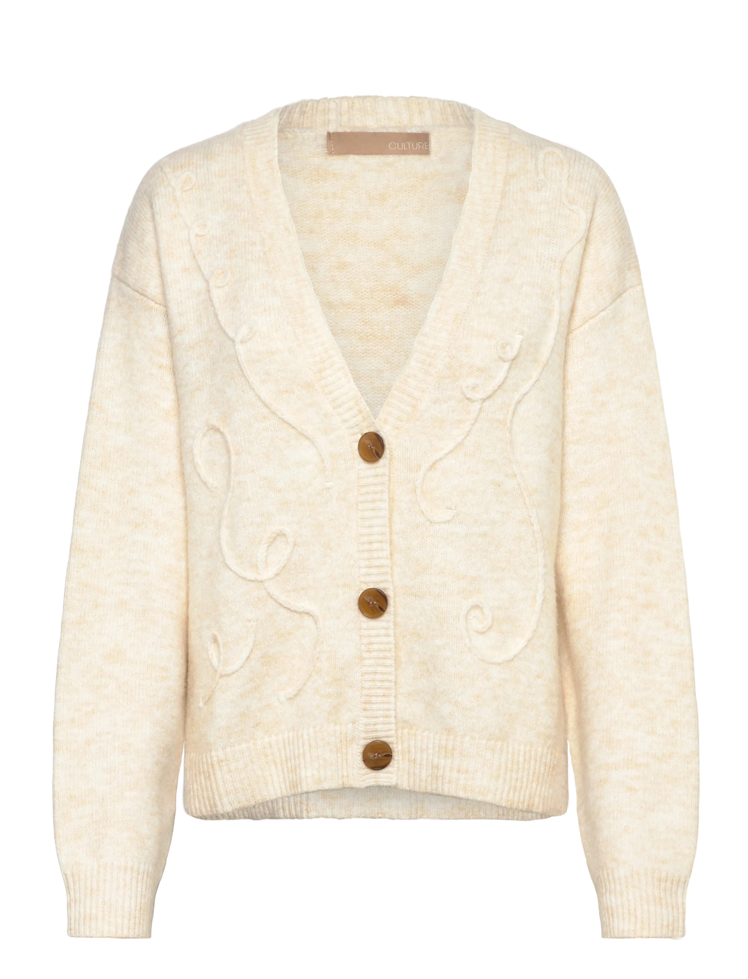 Culture Cutoby Kimmy Cardigan, S, Beige, Strik > Cardigans, Dame