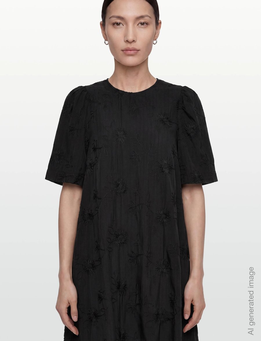 Culture - CUgeniva Dress - summer dresses - black - 3