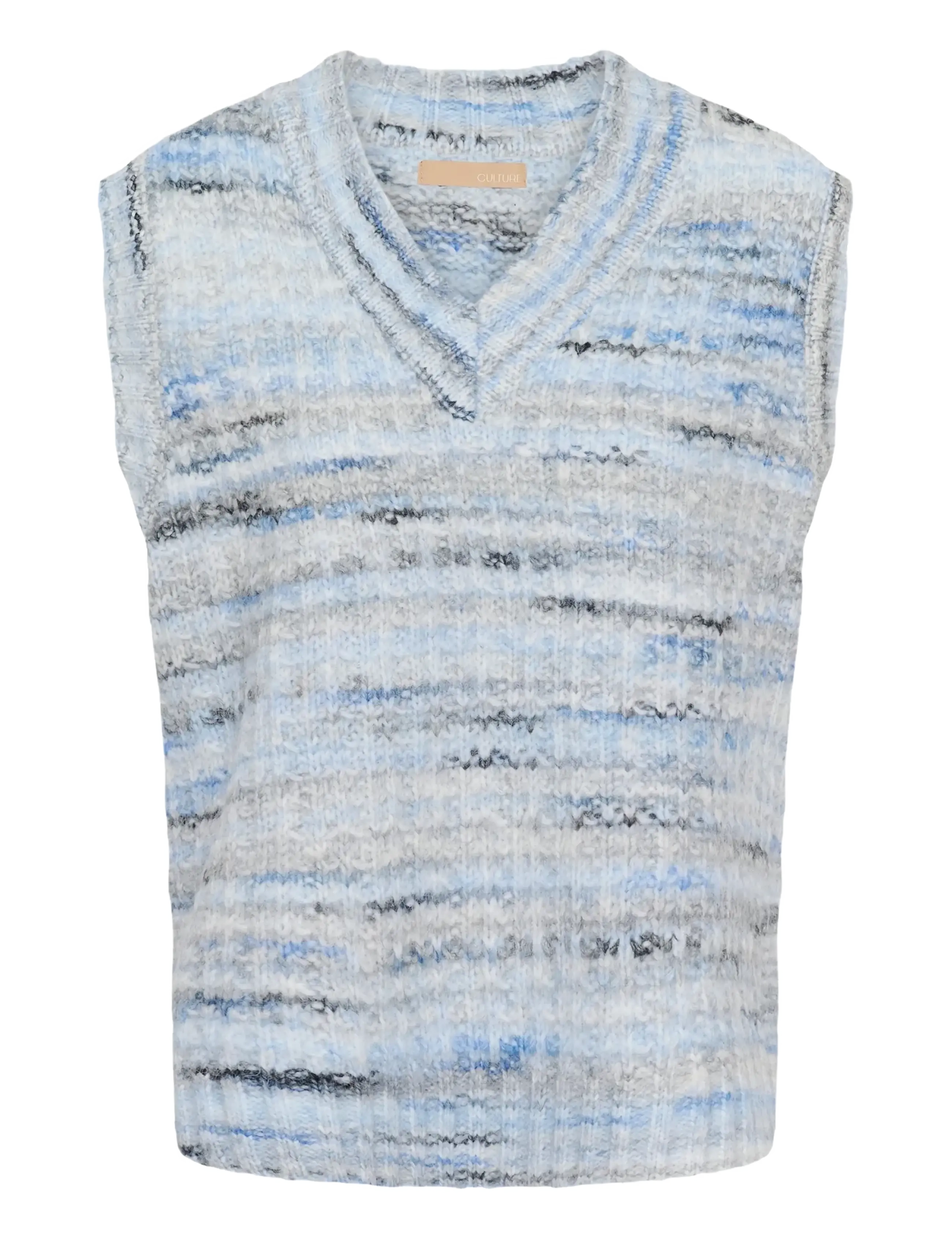 Culture CUbilo Knit Vest - Flash Days - BLUE MULTI / blue