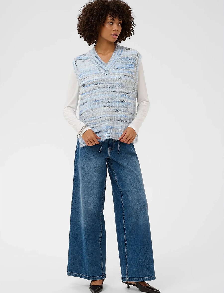 Culture - CUbilo Knit Vest - strickwesten - blue multi - 3