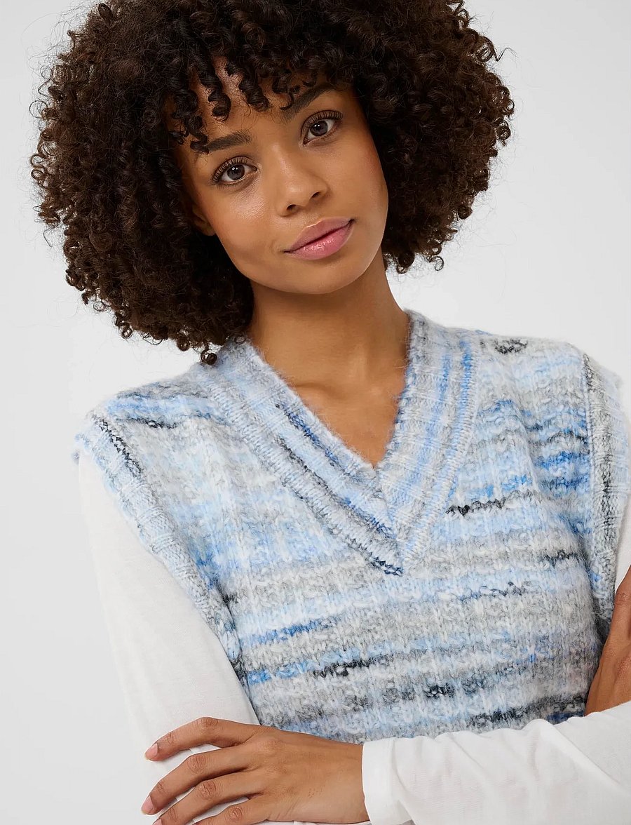 Culture - CUbilo Knit Vest - strickwesten - blue multi - 5