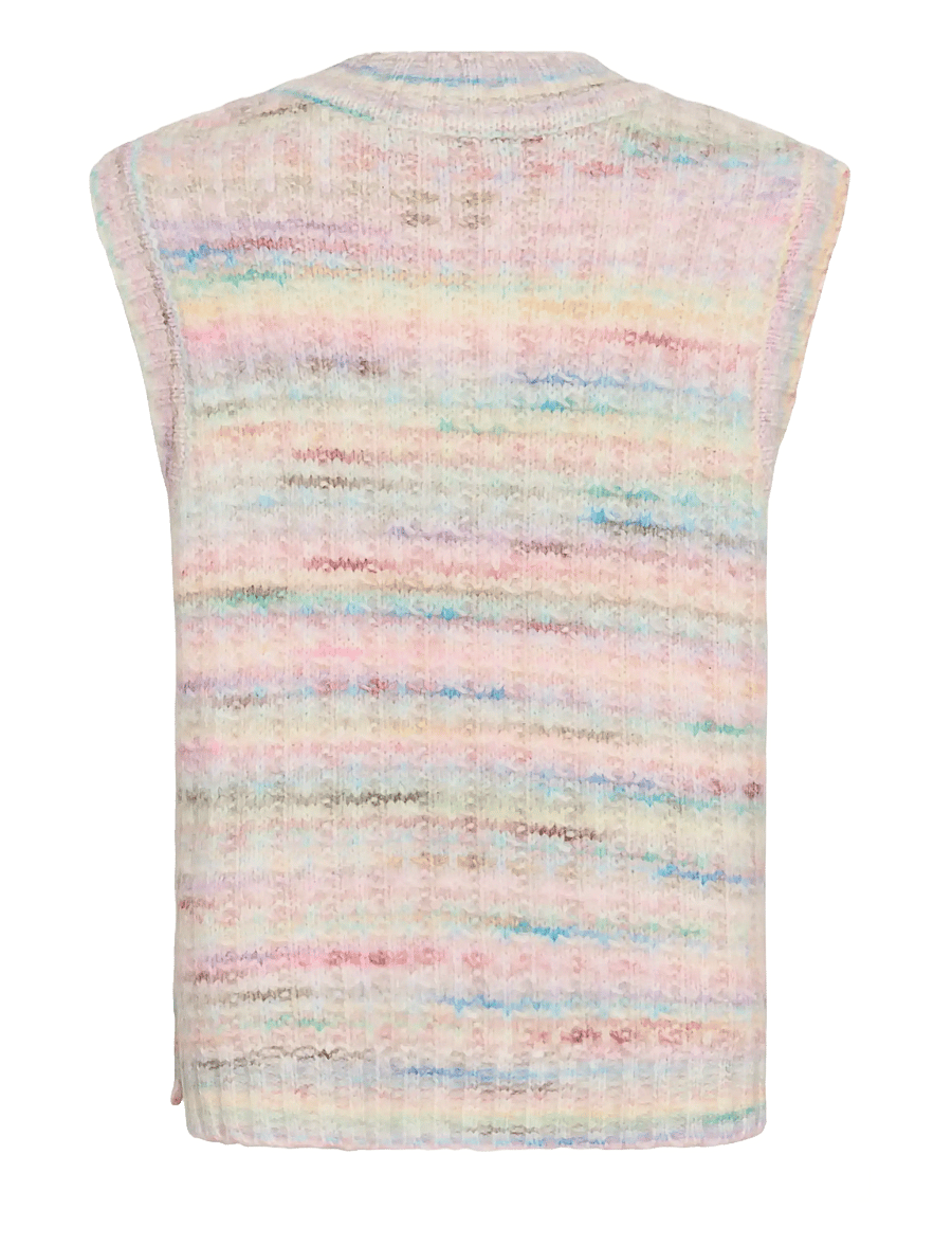 Culture - CUbilo Knit Vest - strikveste - pink multi - 2