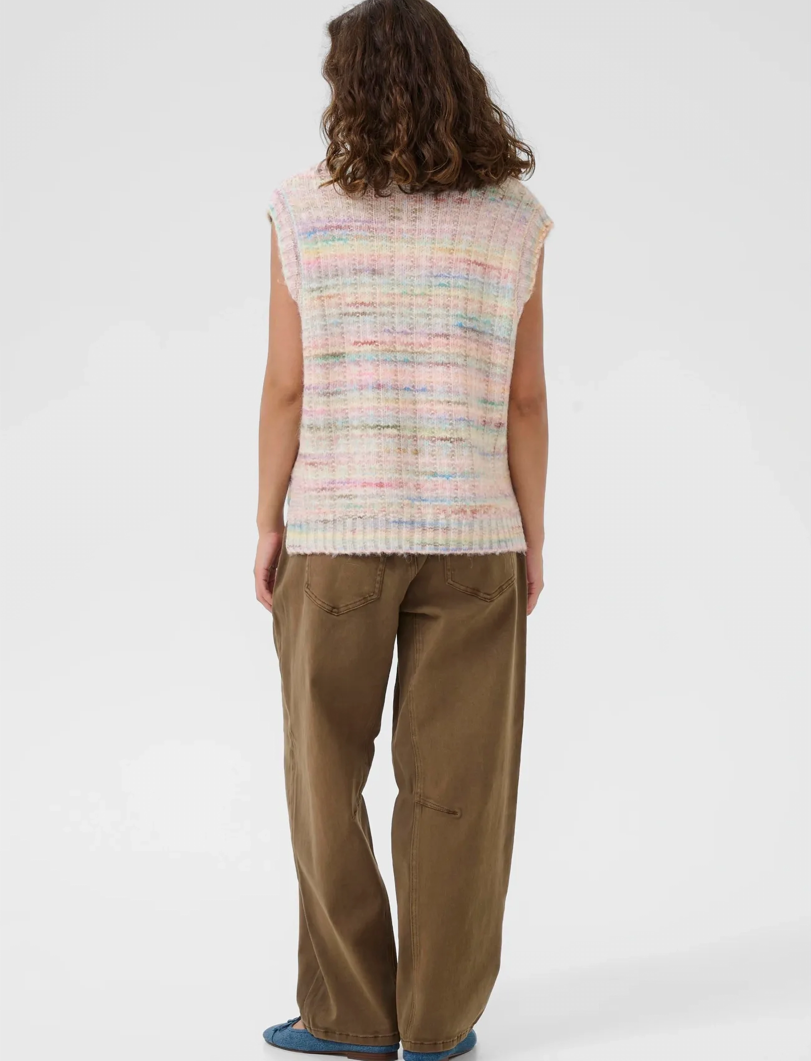Culture - CUbilo Knit Vest - stickade västar - pink multi - 4