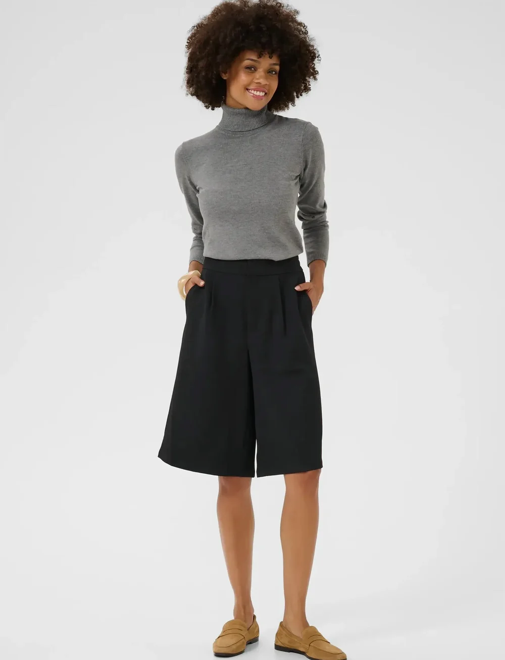 Culture - CUbenedichte Shorts - bermudashorts - black - 3