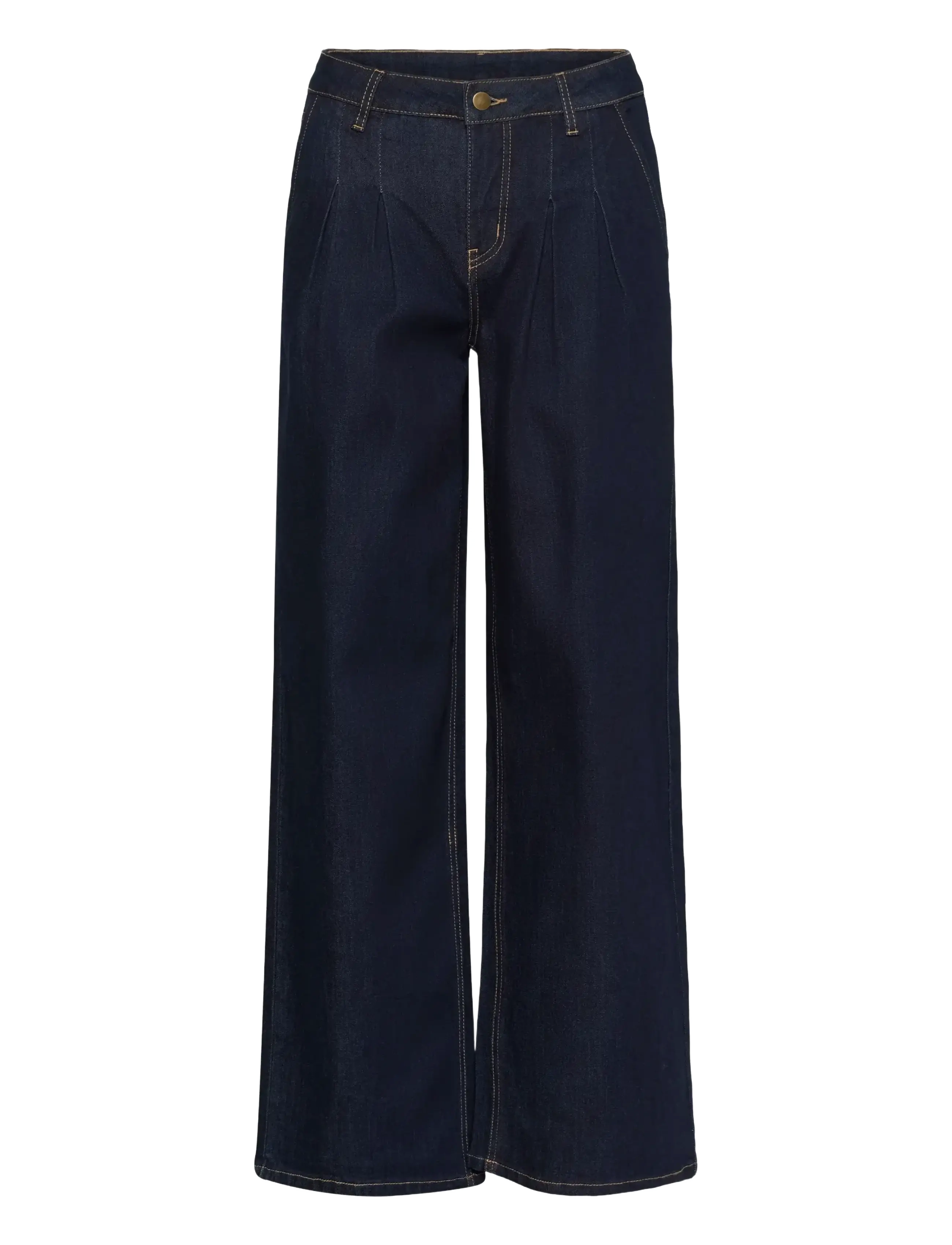 Culture CUmoya Bobbie Wide Leg Jeans - Teksad - RINSE WASH / navy