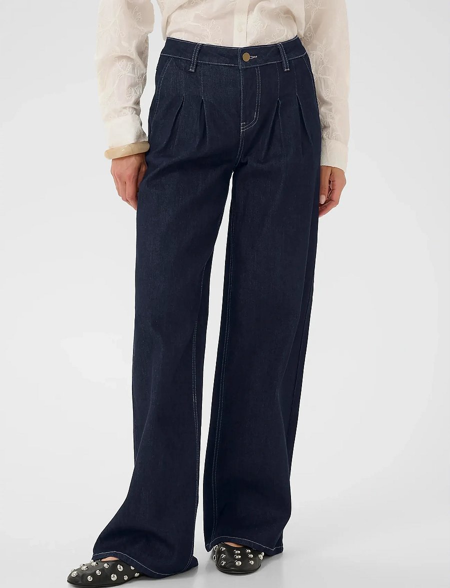 Culture - CUmoya Bobbie Wide Leg Jeans - wide leg jeans - rinse wash - 0