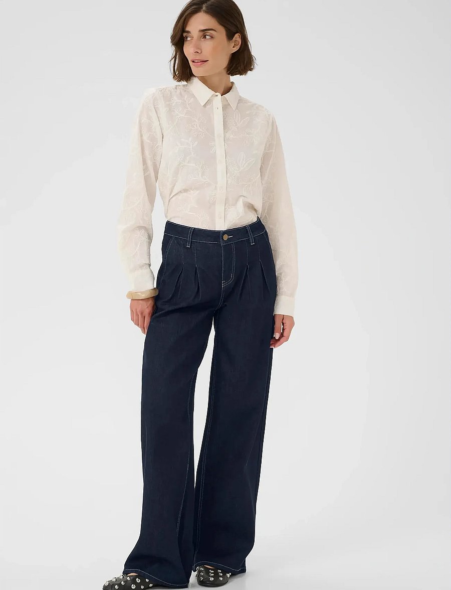 Culture - CUmoya Bobbie Wide Leg Jeans - wide leg jeans - rinse wash - 3