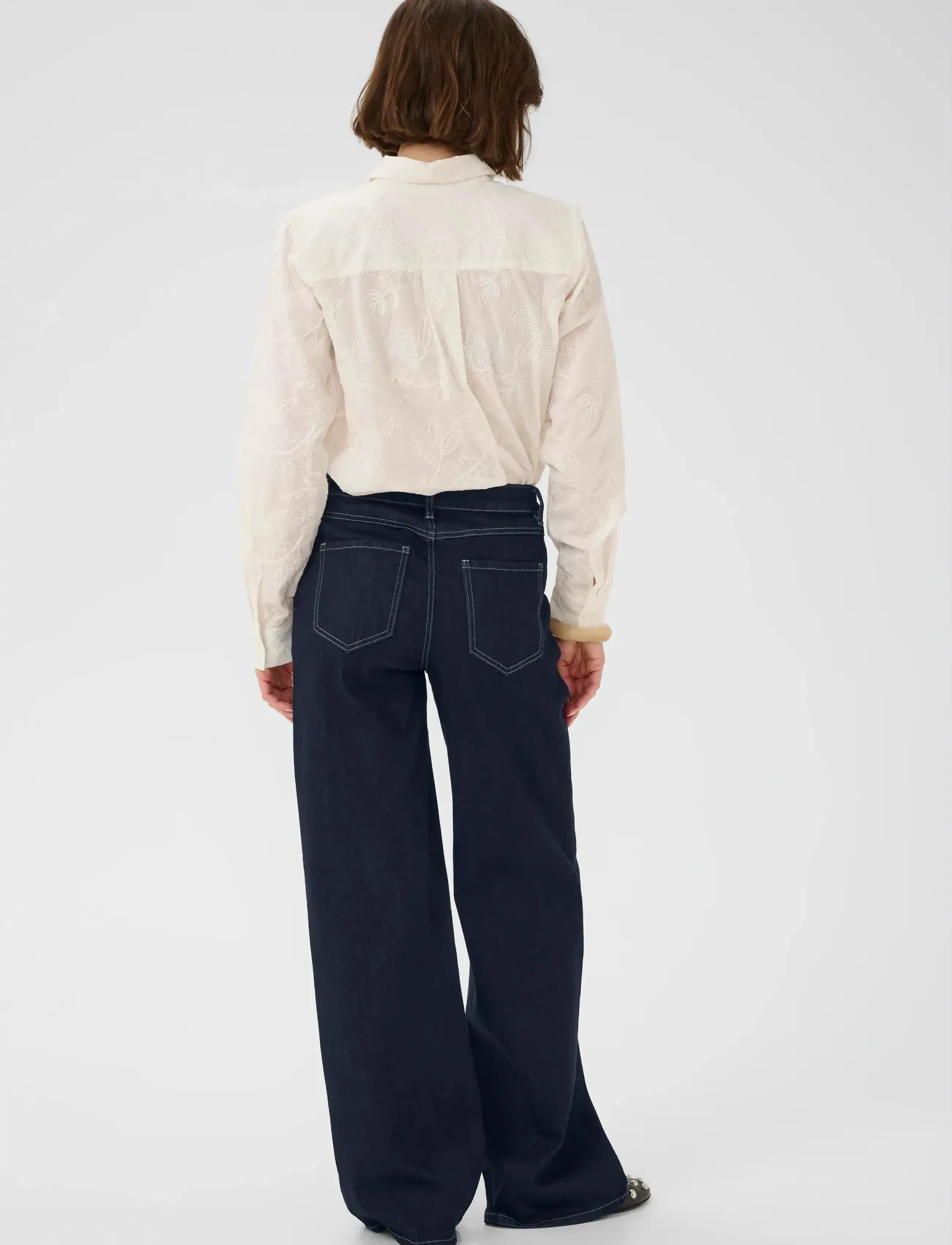 Culture - CUmoya Bobbie Wide Leg Jeans - wide leg jeans - rinse wash - 4