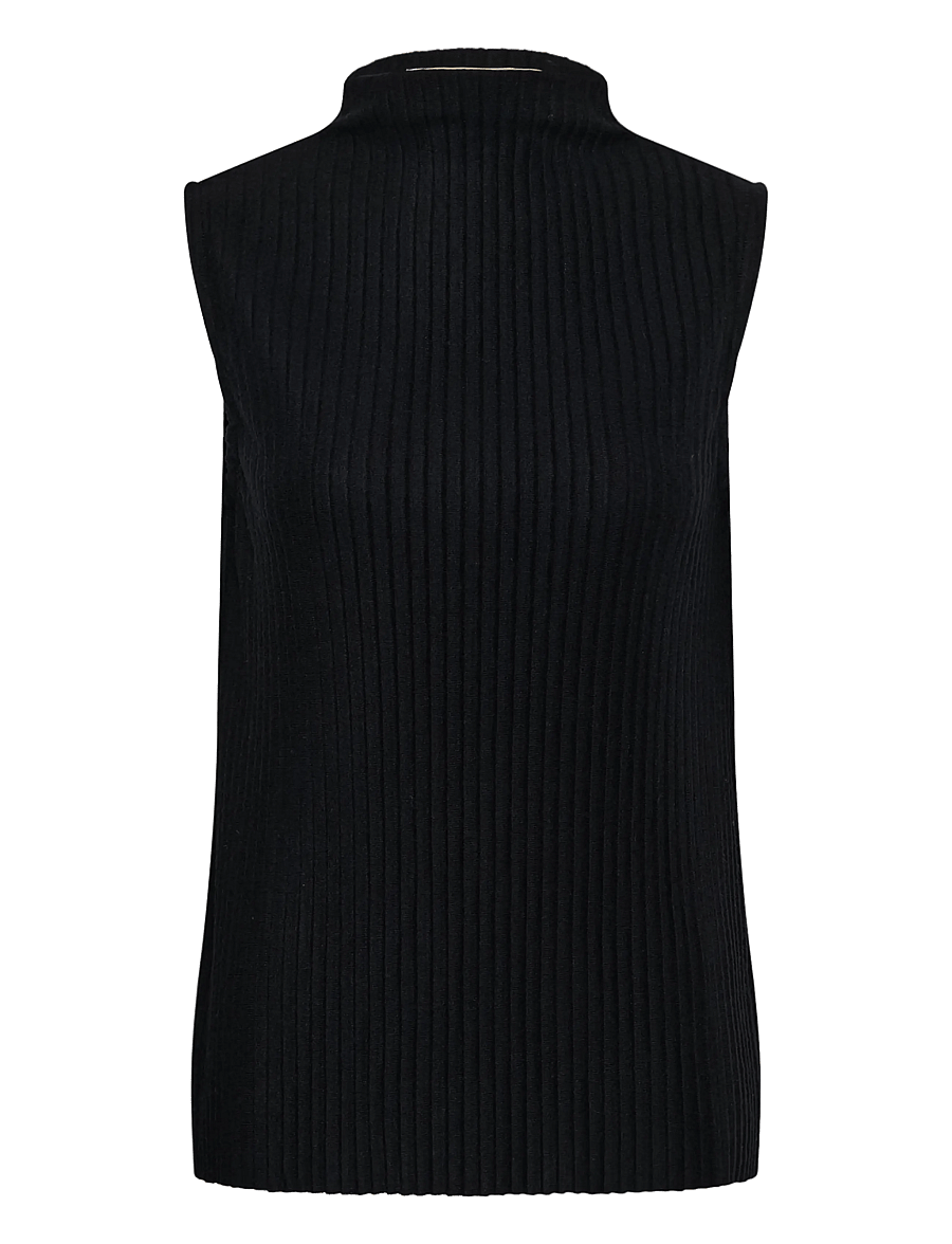 Culture - CUkoba Sleeveless Pullover - striktrøjer - black - 0