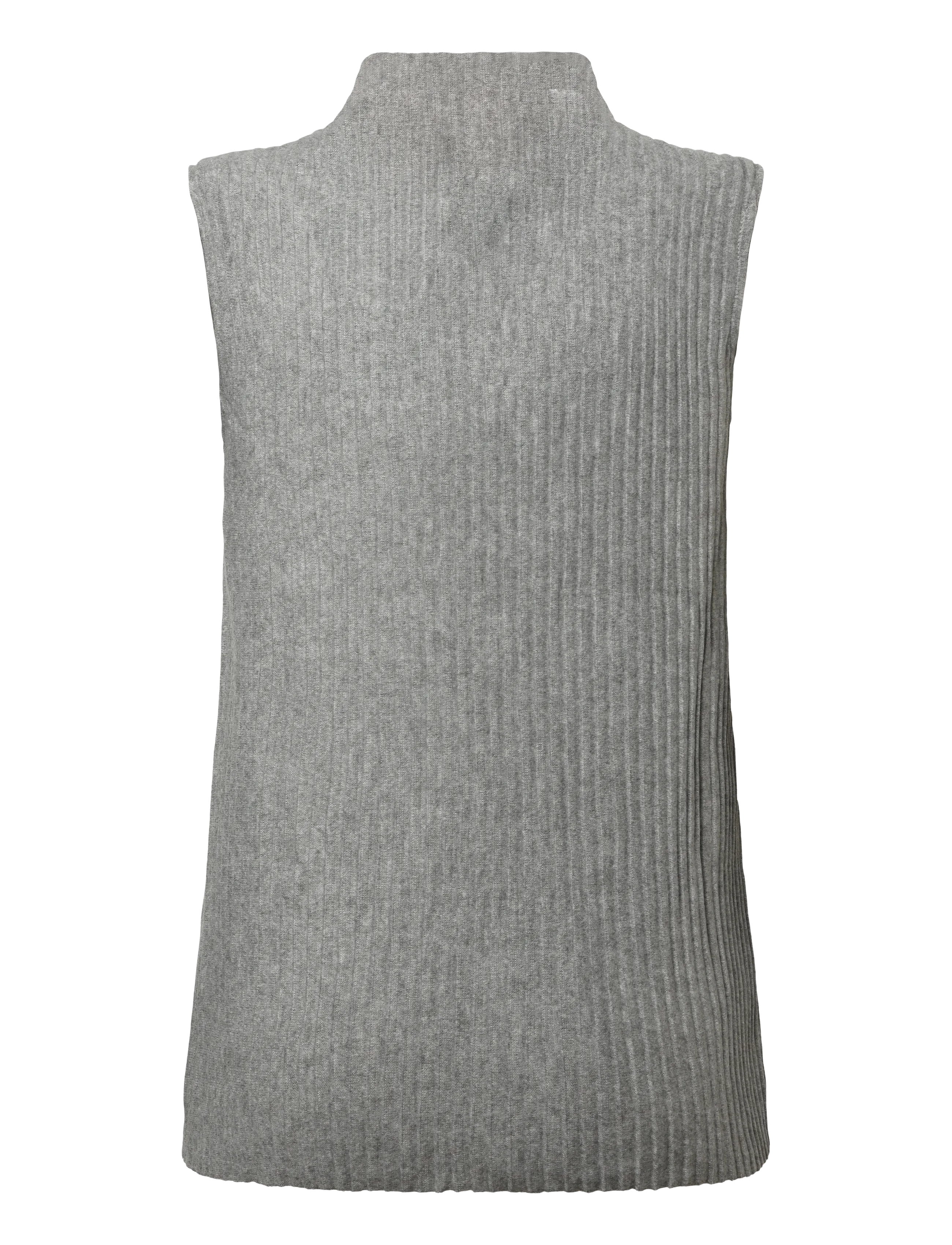 Culture - CUkoba Sleeveless Pullover - striktrøjer - grey melange - 2