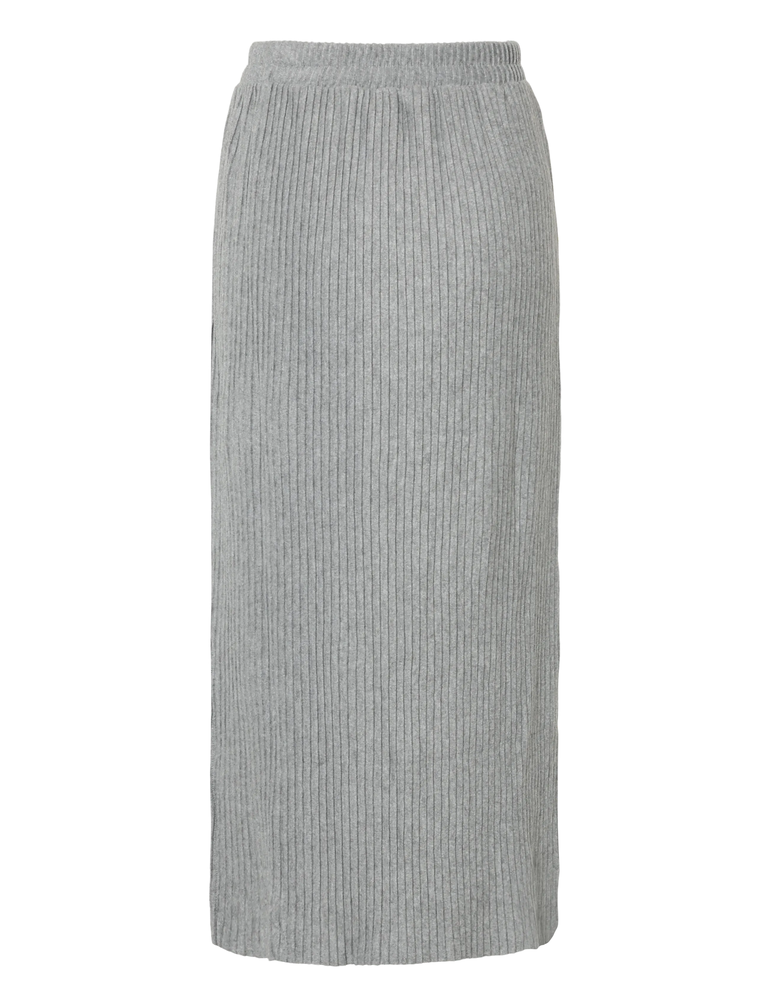 Culture - CUkoba Pleated Tube Skirt - maxi röcke - grey melange - 2