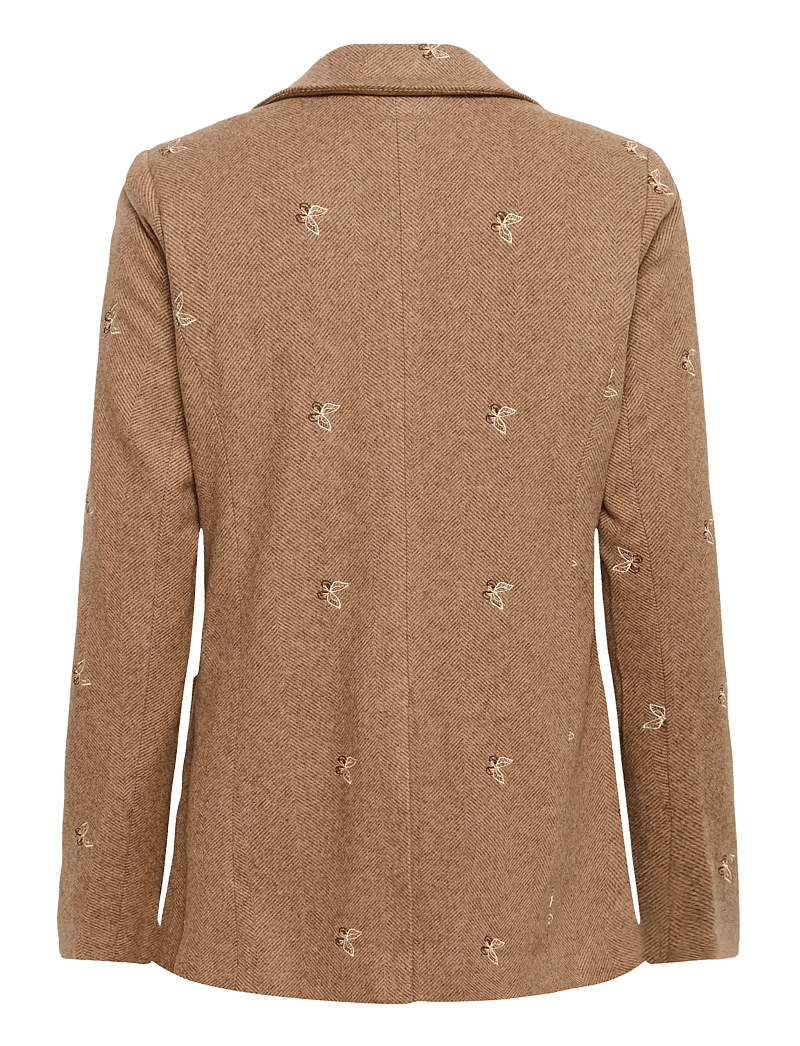 Culture - CUhering Blazer - einreihige blazer - beige/brown herringbone - 2