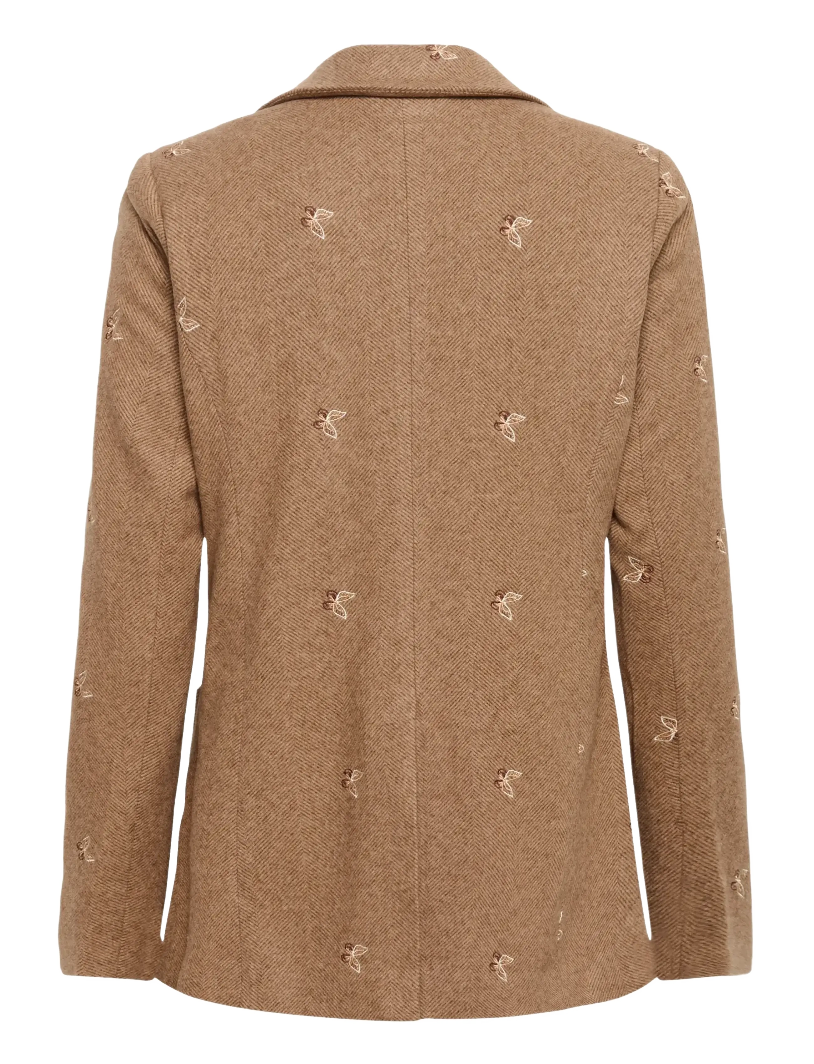 Culture - CUhering Blazer - beige/brown herringbone - 2