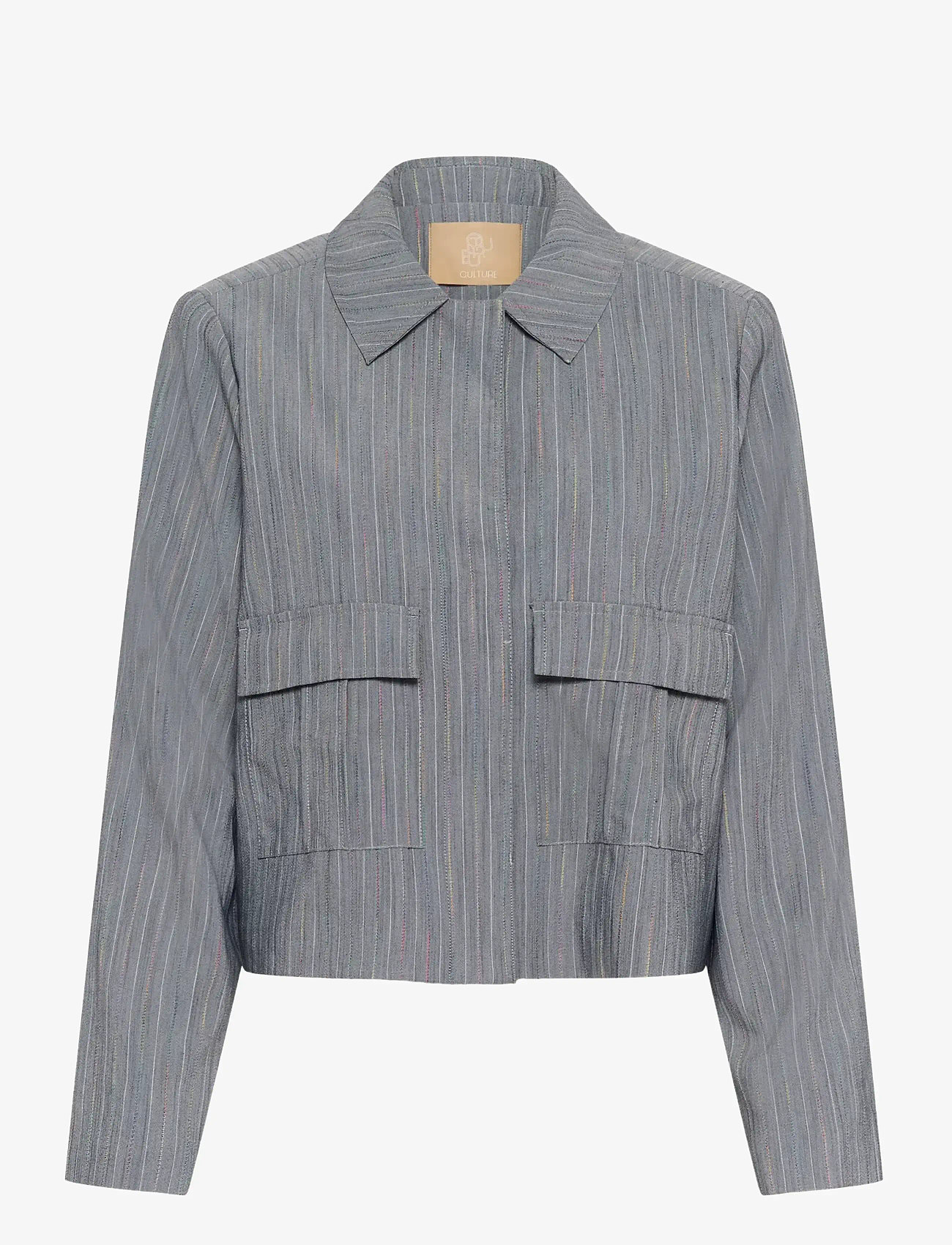 Culture - CUrainbow Jacket - overtøj - blue multi - 1