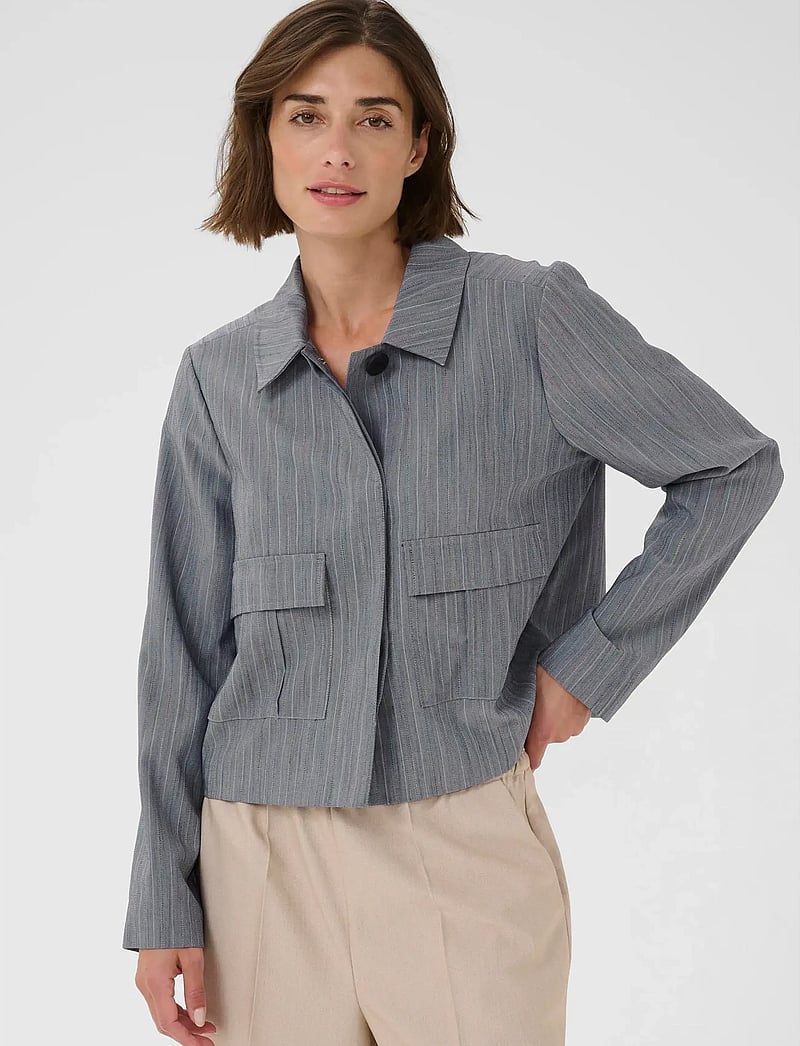 Culture - CUrainbow Jacket - frühlingsjacken - blue multi - 0