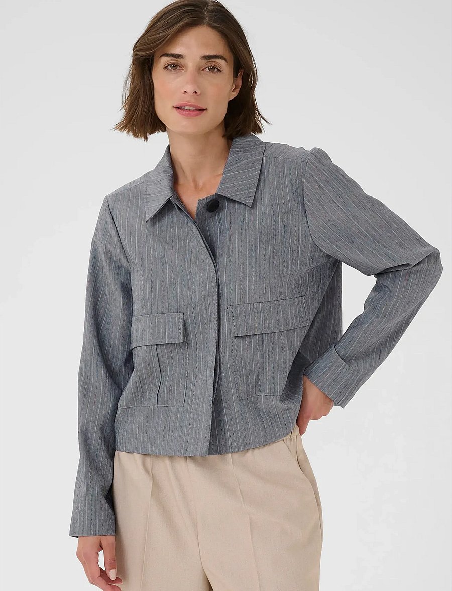 Culture - CUrainbow Jacket - frühlingsjacken - blue multi - 0