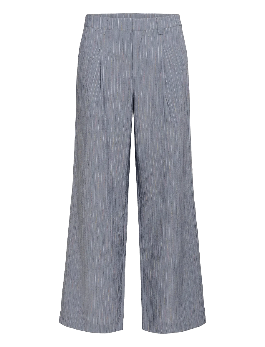 Culture - CUrainbow Pants - bukser med brede ben - blue multi - 1
