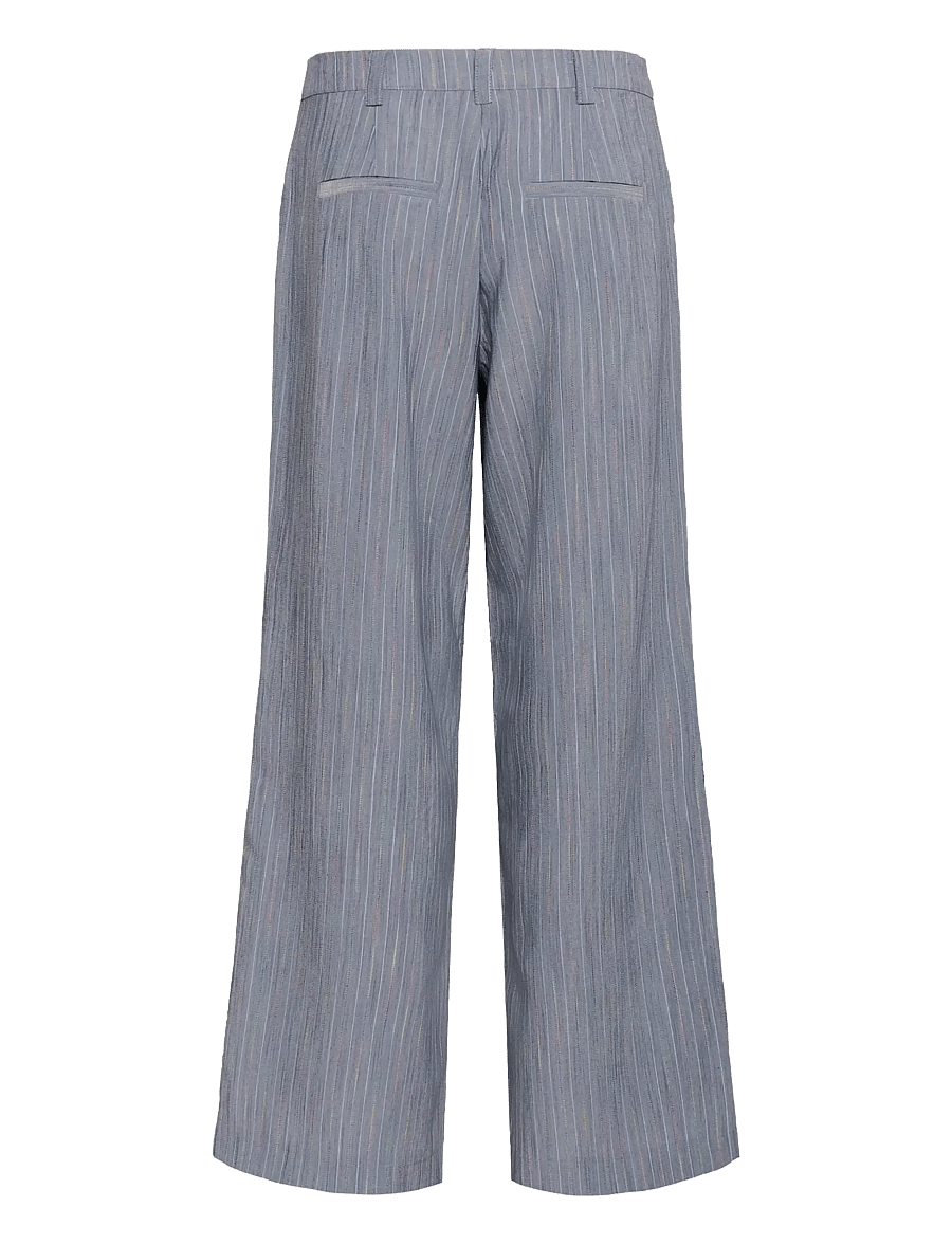 Culture - CUrainbow Pants - bukser med brede ben - blue multi - 2